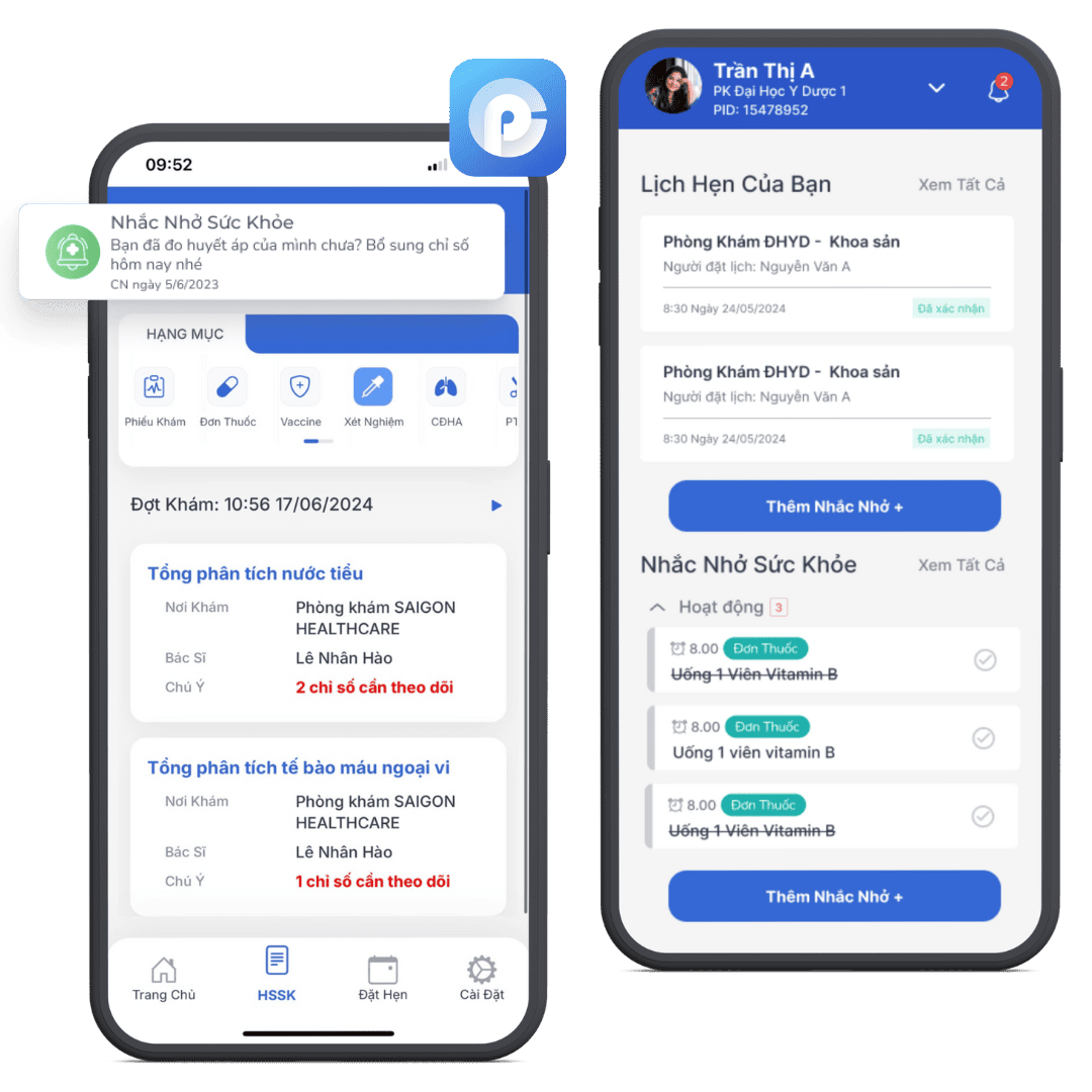 app đặt lịch khám